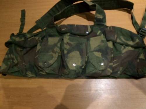 Camouflage Chest Webbing. Made by Arktis for the Royal Marine Commandos