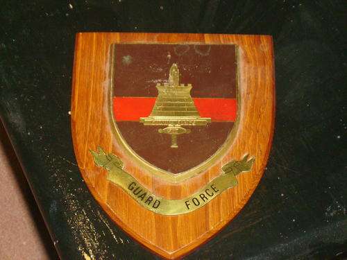 Rhodesia, Rhodesian army gaurd force plaque