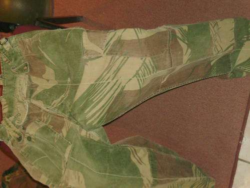 Rhodesian army camo pants, in reasonable condition about a size 30. Rhodesia