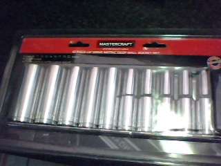 Mastercraft 10 piece 1/2 inch  drive deep wall socket set (Shipping R40)