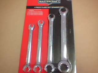Mastercraft 4pc flare nut spanner set