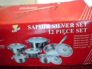 Tissolli 12 Piece stainless Steel Pot set (New) (Shipping R60)
