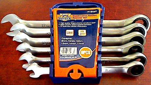 Fragram 6 Piece Combonation Ratchet Spanner set