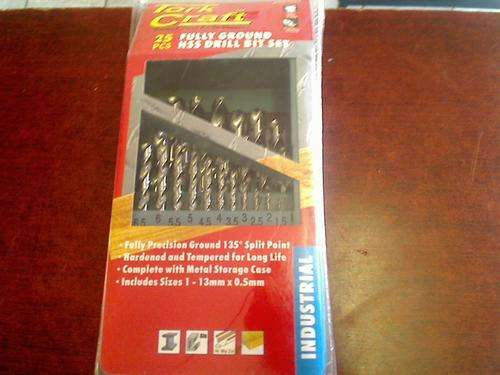 TorkCraft 25 Piece Fully Ground HSS Drill Bit Set