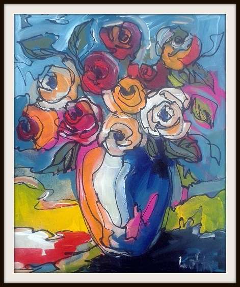 Original acrylic on canvas by Lofty (380 x 480)