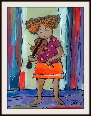 Original acrylic on board by Lofty (230 x 300)