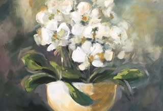 Orchirds (550 x 750) on canvas by Lofty . Unframed