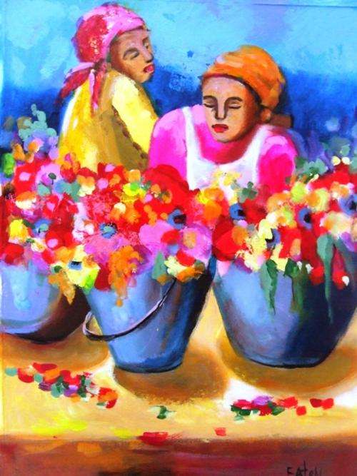 Friendship (540 x 750)  Acrylic on canvas.Unframed