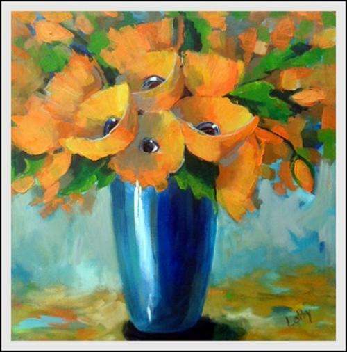 Oil glazed Acrylic on  canvas.(600 x 600) Unframed.