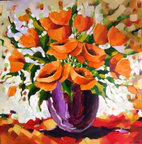 Original painting by Lofty Eaton.(800x800) Poppies