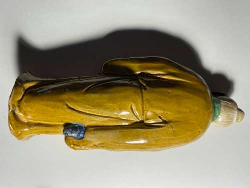 Large Antique Chinese Mud Man Figurine