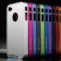 Don't Need Screw - Cross Line Aluminum Bumper Cover Case For iPhone 4g 4s