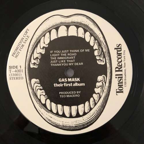 Gas Mask Their First Album Vinyl LP Jazz Rock Fusion Zappa