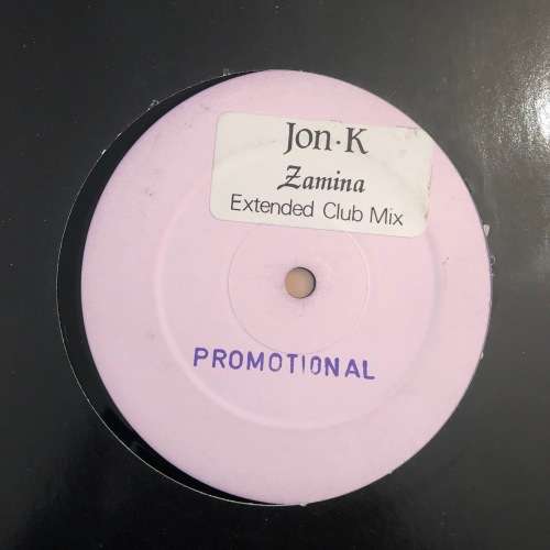 Jon K - Zamina Extended Club Mix Promo Vinyl Maxi Single 12" Rare Pink Label