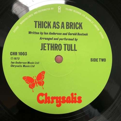 Jethro Tull - Thick As A Brick Vinyl LP RARE UK First Press Newspaper Edition Superb Example