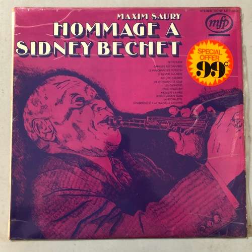 Maxim Saury - Hommage to Sidney Bechet Vinyl LP Jazz South African Press