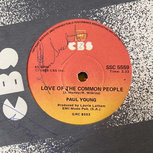 10 x 7 Singles Vinyl 80`s Paul Young Bronski Beat KC Sunshine Band Elton John Ph.D