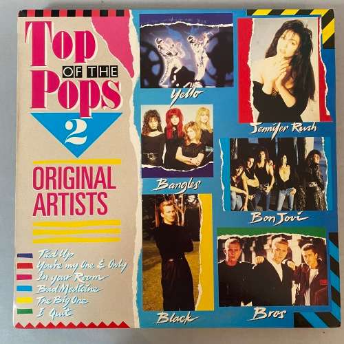 Top Of The Pops 2 Vinyl LP Compilation Bon Jovi Europe Yello Bangles
