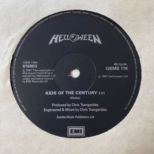 Helloween - Kids Of The Century Vinyl Single 12 Inch Maxi with Photos Import