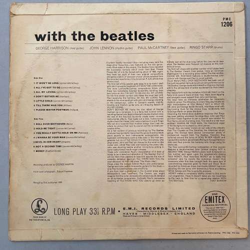 The Beatles - With The Beatles Vinyl LP Early / First UK Press Variant