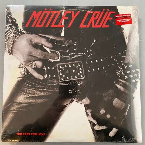 Motley Crue - Too Fast For Love Vinyl LP Limited Black Smoke Vinyl US Press New Sealed