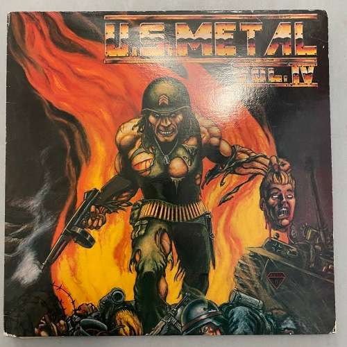 U.S. Metal Vol IV Unsung Guitar Heroes Vinyl LP US Press Shrapnel Records Keel Vicious Rumors
