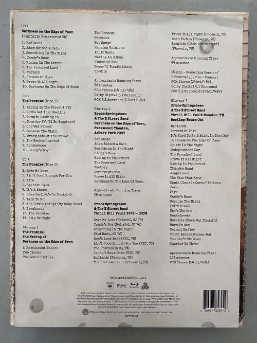 Bruce Springsteen - The Promise : Darkness On The Edge Of Town 3CD 3 Blu-Ray Boxset Rare