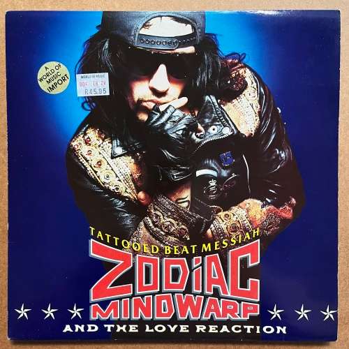 Zodiac Mindwarp And The Love Reaction - Tattooed Beat Messiah Vinyl LP EU Press Hard Rock
