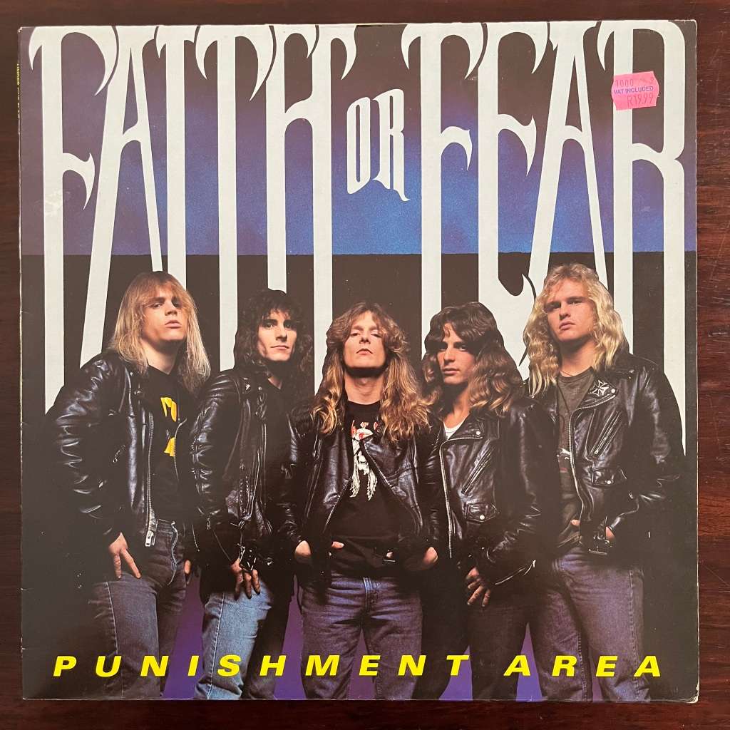 Faith Or Fear - Punishment Area Vinyl LP Thrash Metal Under One Flag Press