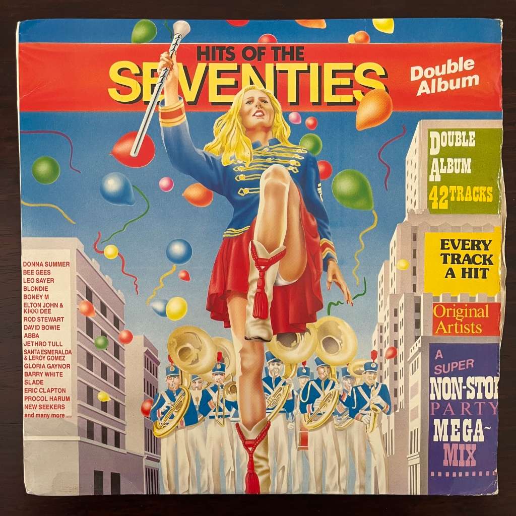 Hits Of The Seventies Vinyl 2LP South African Press Compilation KISS Bee Gees Blondie
