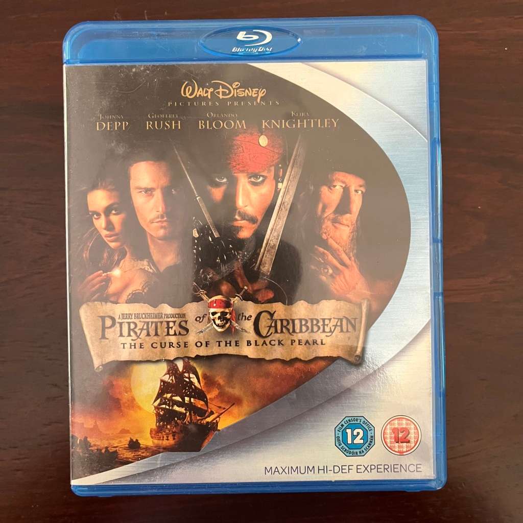 Pirates Of The Caribbean Curse Of The Black Pearl 2 Disc Edition Blu Ray UK Press