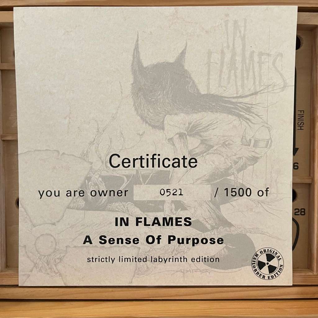 In Flames - A Sense Of Purpose Labyrinth Edition Mailorder Only Numbered Boxset CD