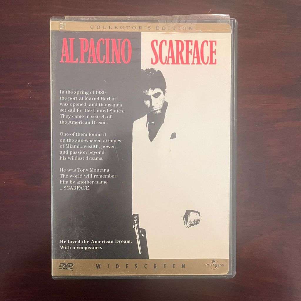 Scarface DVD Zone 1 US Press Al Pacino Brian DePalma
