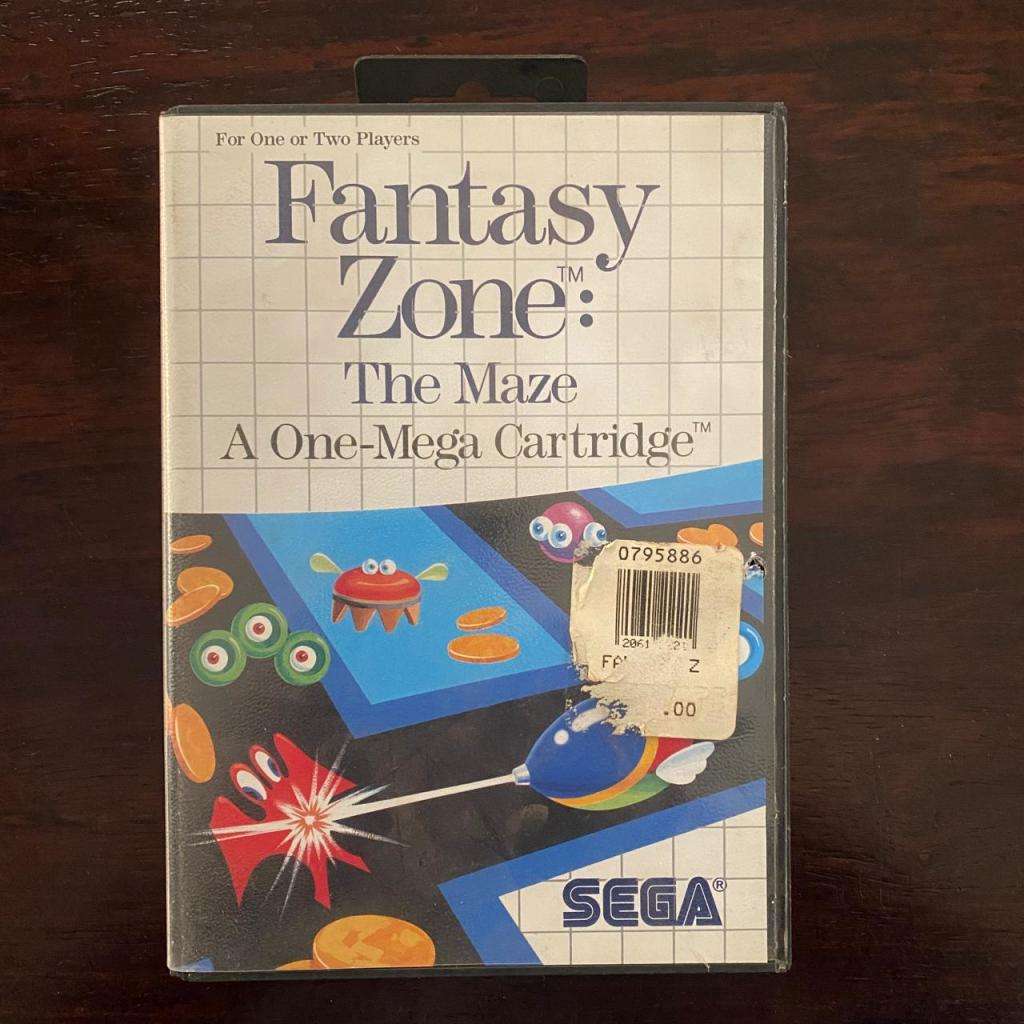 Sega Fantasy Zone - The Maze A One-Mega Cartridge 1980s Vintage Game