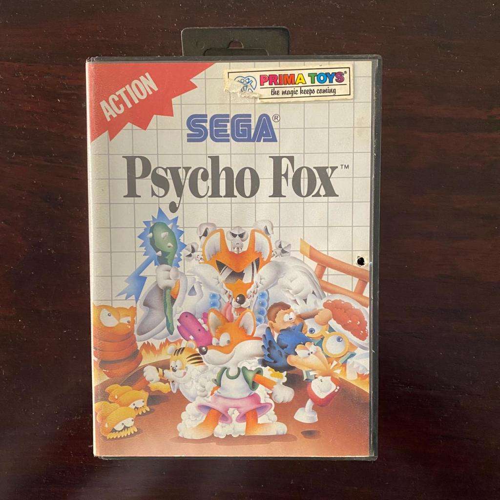 Sega Psycho Fox Vintage 1980s Game Cartridge