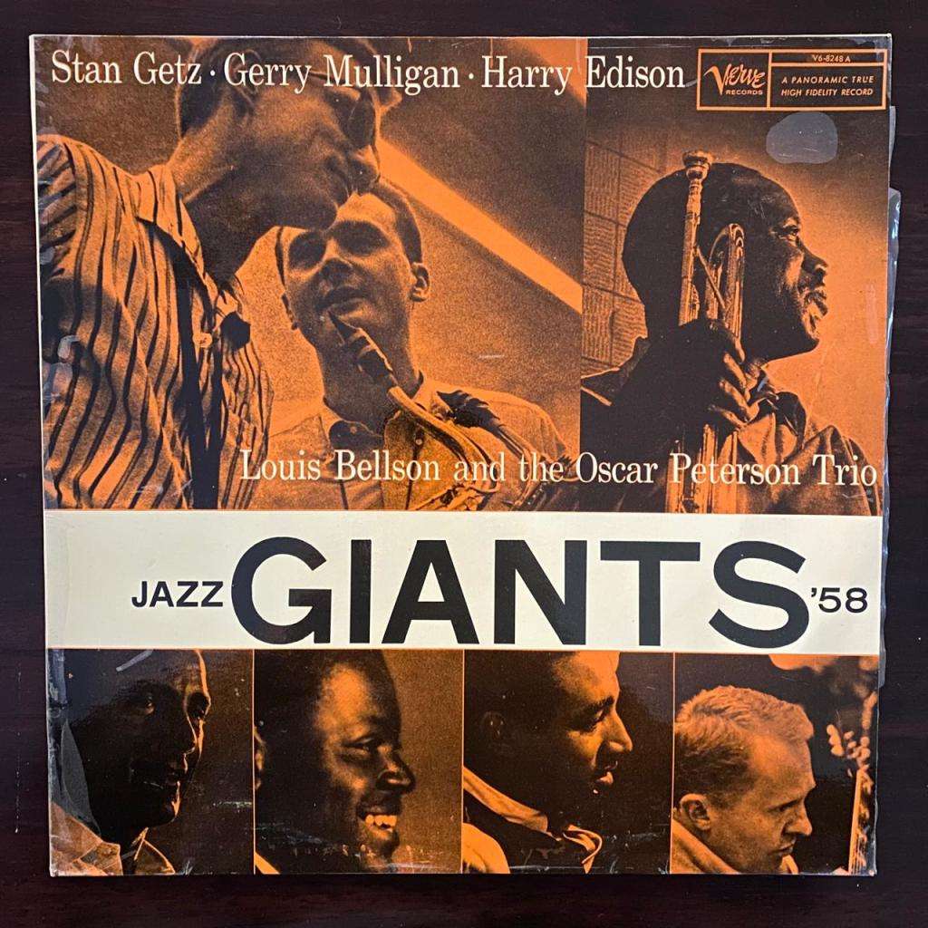 Stan Getz Gerry Mulligan Harry Edison - Jazz Giants 58 Vinyl LP South African Press