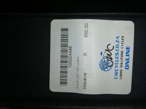 Aluminium front light for bicycle