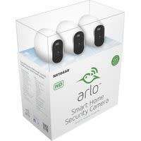 Arlo Pro - 3 Camera Wireless Security System with Siren (Waterproof, Rechargeable, HD)