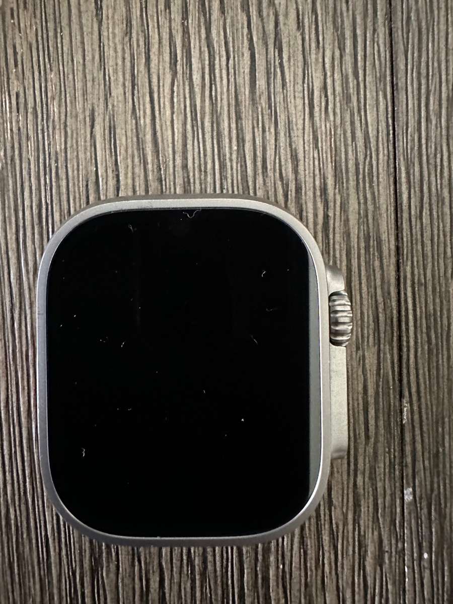 Apple Watch Ultra GPS + Cellular, 49mm Titanium Case with White Ocean Band