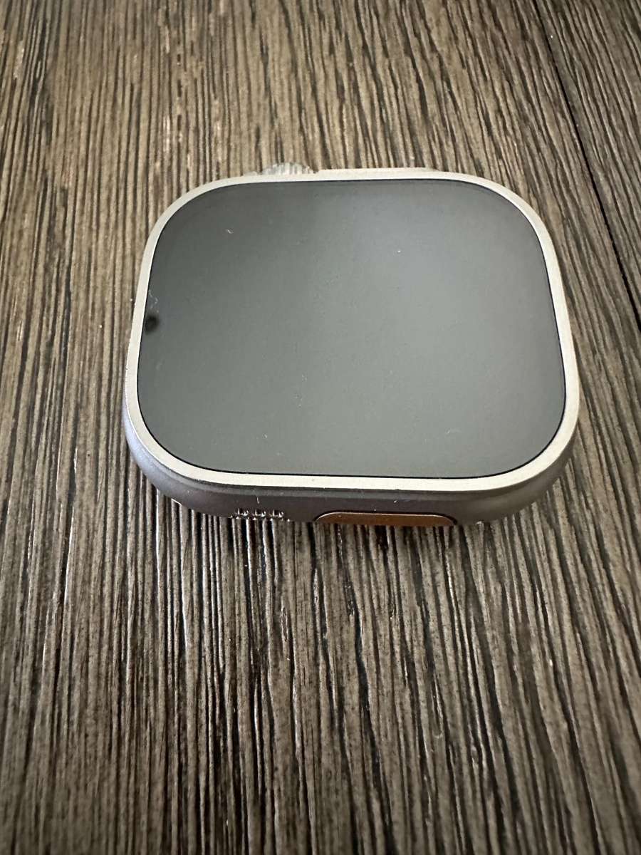 Apple Watch Ultra GPS + Cellular, 49mm Titanium Case with White Ocean Band