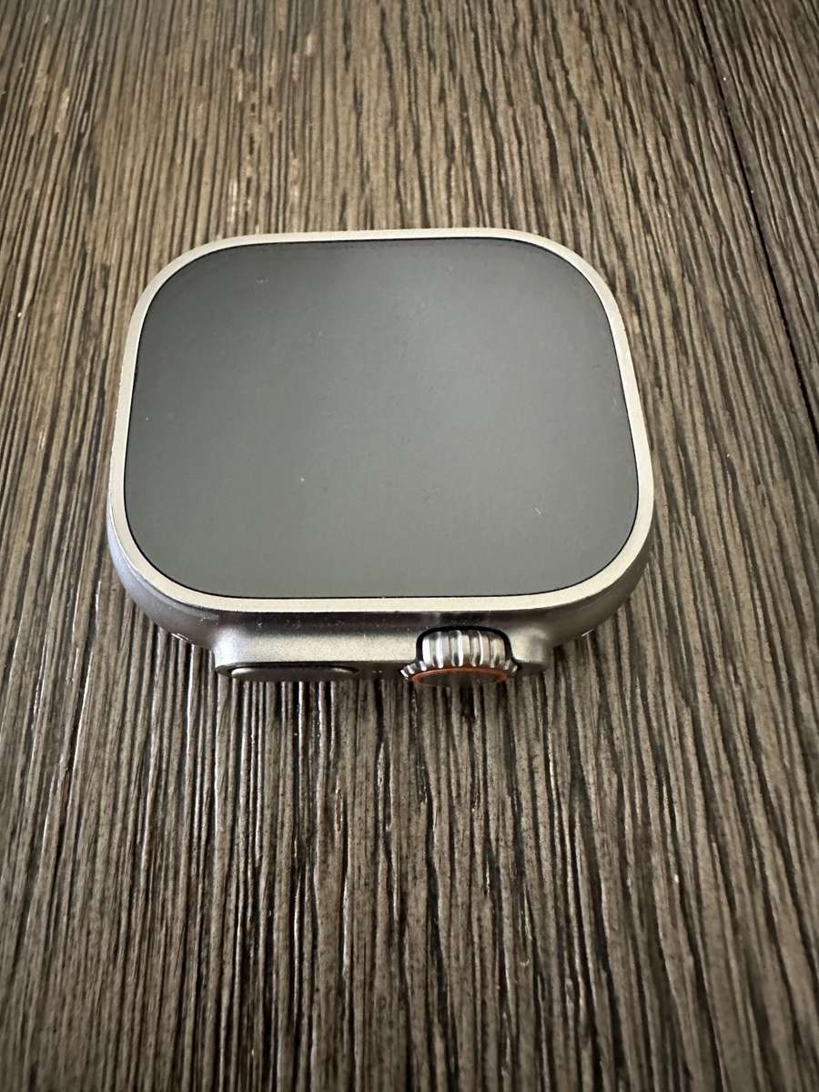 Apple Watch Ultra GPS + Cellular, 49mm Titanium Case with White Ocean Band