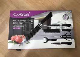 Elegant 6pc Kitchen knife set - in box