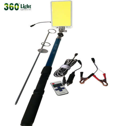 12V 500W outdoor multifunctional camping fishing ground LED emergency light