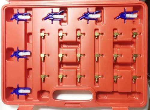 ENG: Flow Meter Common Rail Set with Injector Adaptors