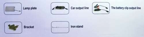 5M 12V 500W outdoor multifunctional camping fishing ground LED emergency light