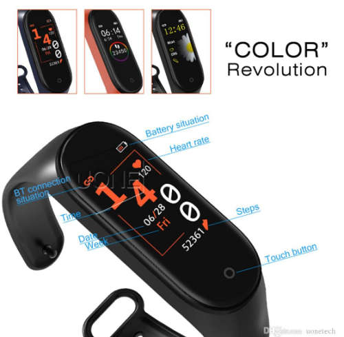 Smart Band Fitness Tracker Sport bracelet Heart Rate Blood Pressure Waterproof Smart Band