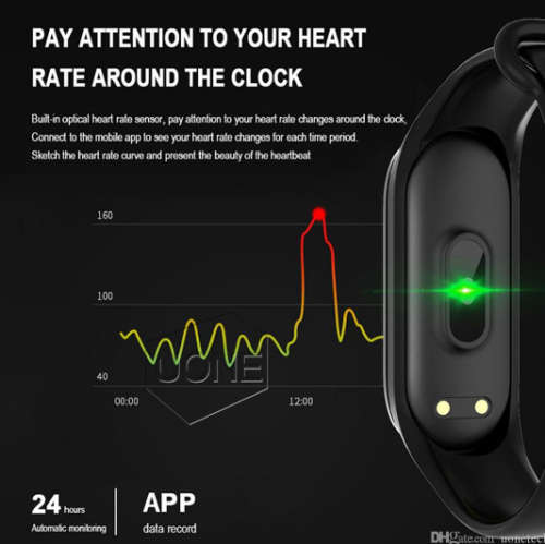 Smart Band Fitness Tracker Sport bracelet Heart Rate Blood Pressure Waterproof Smart Band