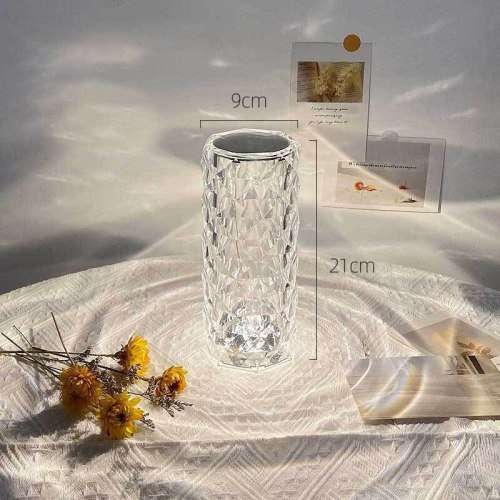 Rechargeable Wireless Table Lamp Crystal Rose Table lamp