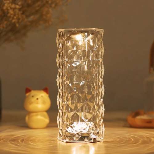 Rechargeable Wireless Table Lamp Crystal Rose Table lamp