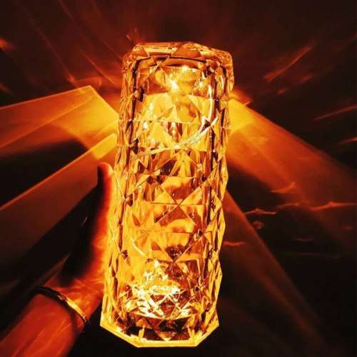 Rechargeable Wireless Table Lamp Crystal Rose Table lamp